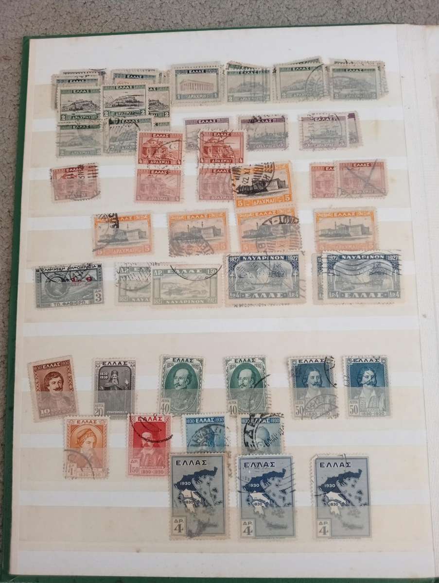 GREECE-MASSIVE COLLECTION EARLIE`S TO MID-PERIOD-MANY COMPLETE SETS MINT AND USED-MUST SEE BELOW