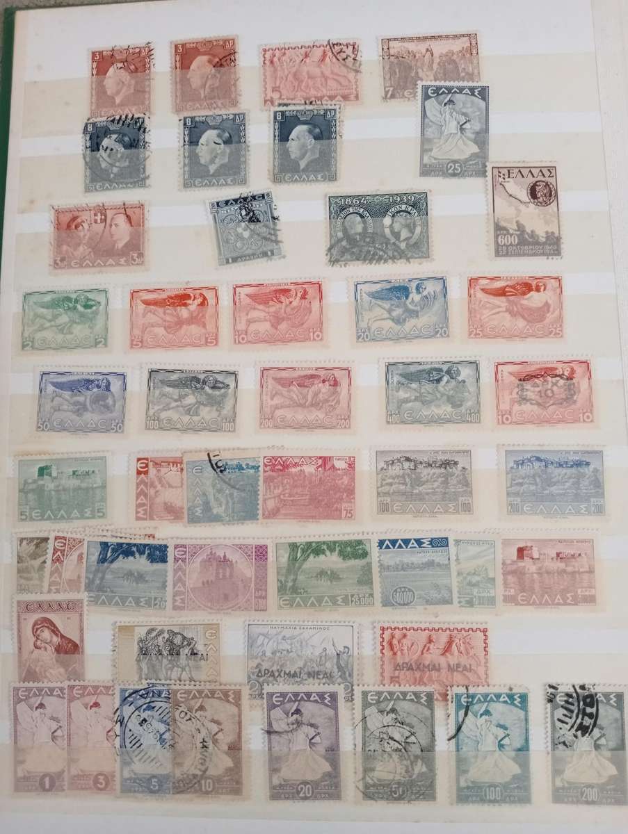 GREECE-MASSIVE COLLECTION EARLIE`S TO MID-PERIOD-MANY COMPLETE SETS MINT AND USED-MUST SEE BELOW