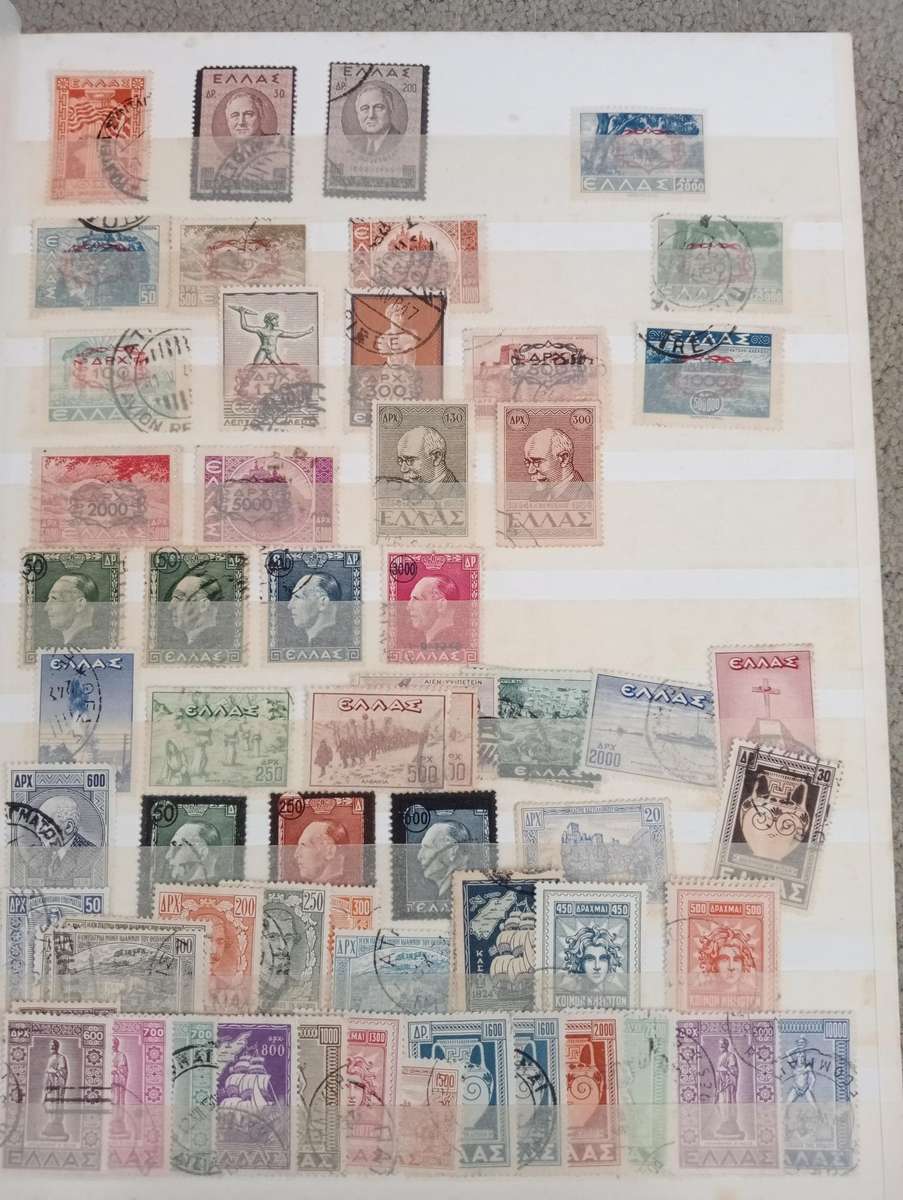GREECE-MASSIVE COLLECTION EARLIE`S TO MID-PERIOD-MANY COMPLETE SETS MINT AND USED-MUST SEE BELOW