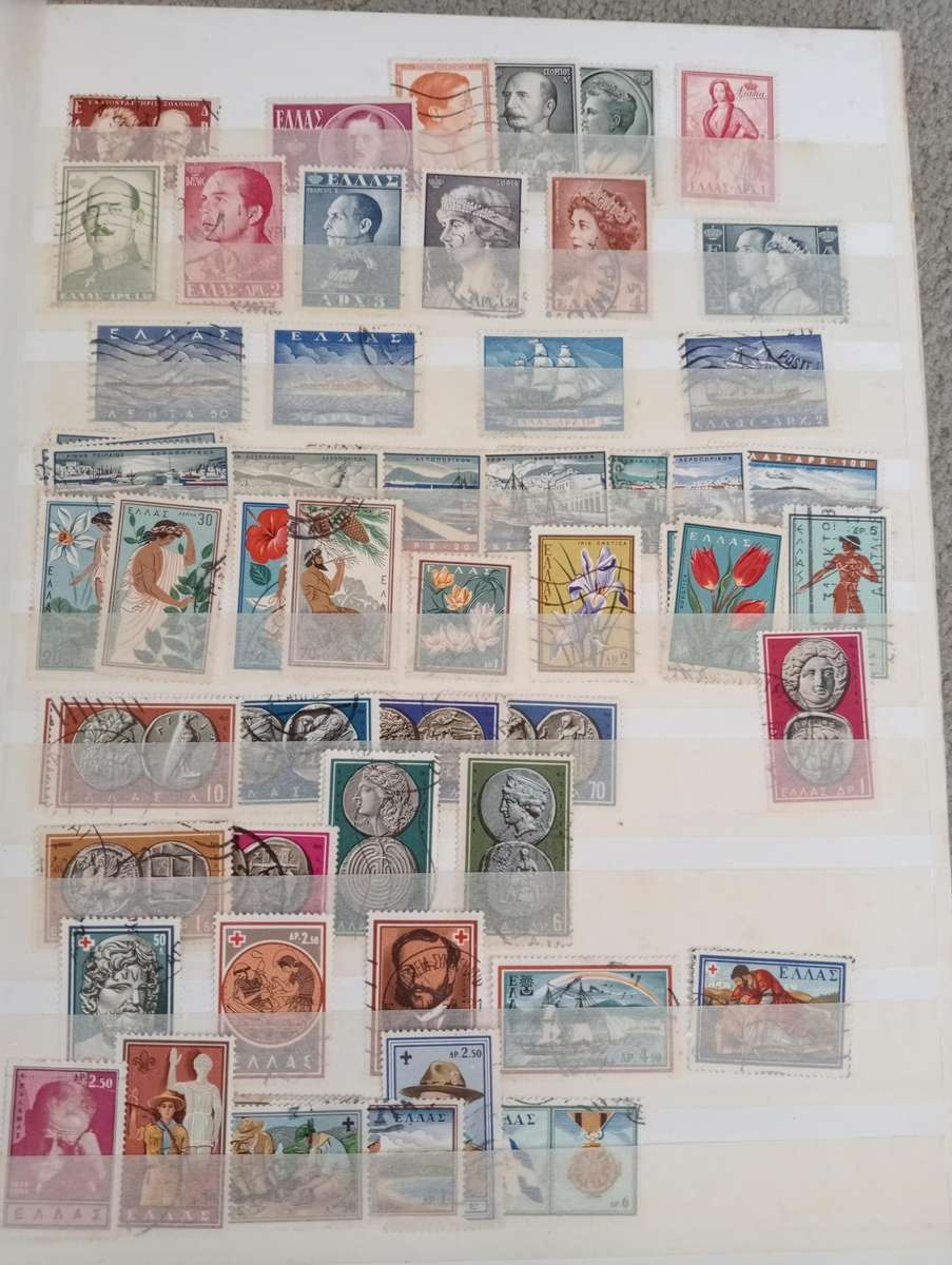 GREECE-MASSIVE COLLECTION EARLIE`S TO MID-PERIOD-MANY COMPLETE SETS MINT AND USED-MUST SEE BELOW