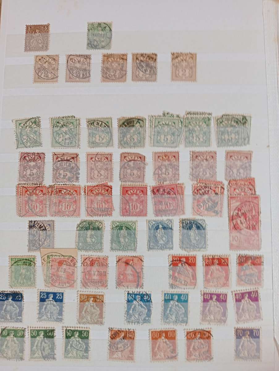SWITZERLAND-EARLY TO MIS PERIOD COLLECTION IN STOCK BOOK-MUST SEE BELOW