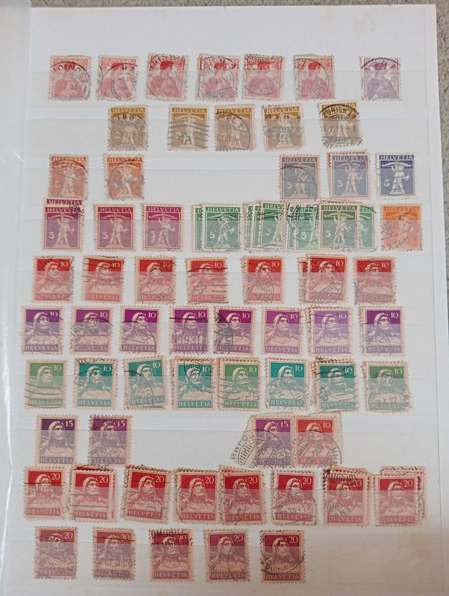 SWITZERLAND-EARLY TO MIS PERIOD COLLECTION IN STOCK BOOK-MUST SEE BELOW