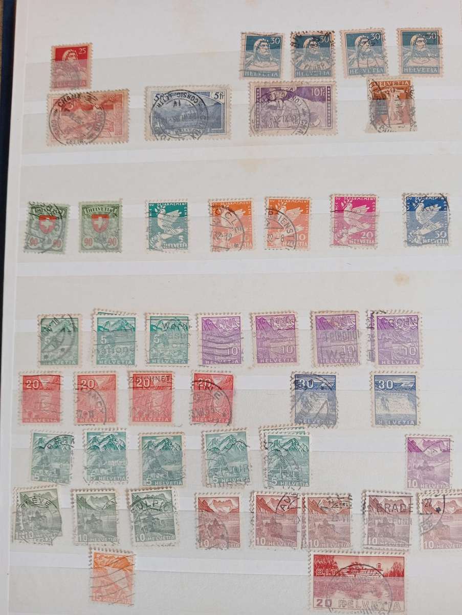 SWITZERLAND-EARLY TO MIS PERIOD COLLECTION IN STOCK BOOK-MUST SEE BELOW