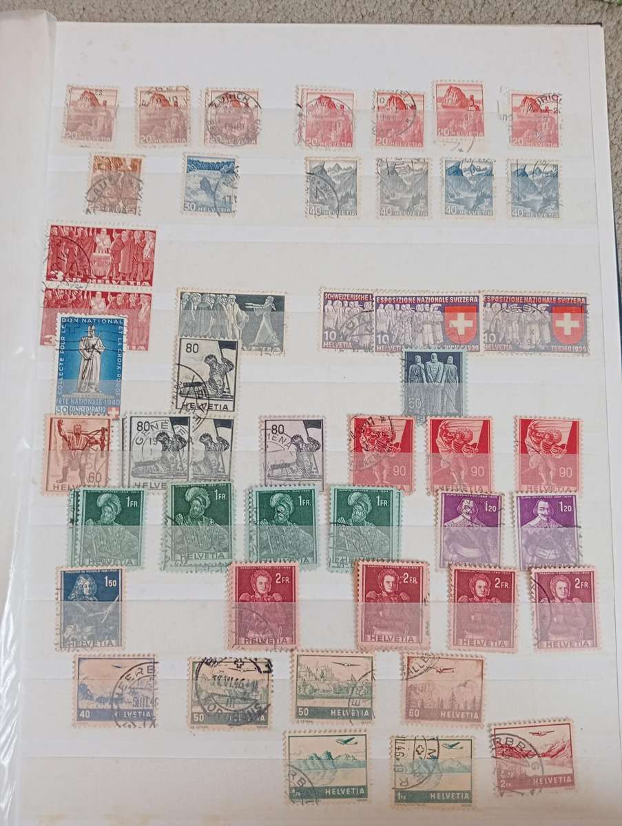 SWITZERLAND-EARLY TO MIS PERIOD COLLECTION IN STOCK BOOK-MUST SEE BELOW