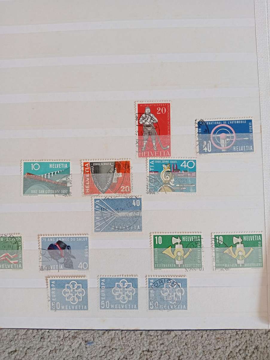 SWITZERLAND-EARLY TO MIS PERIOD COLLECTION IN STOCK BOOK-MUST SEE BELOW