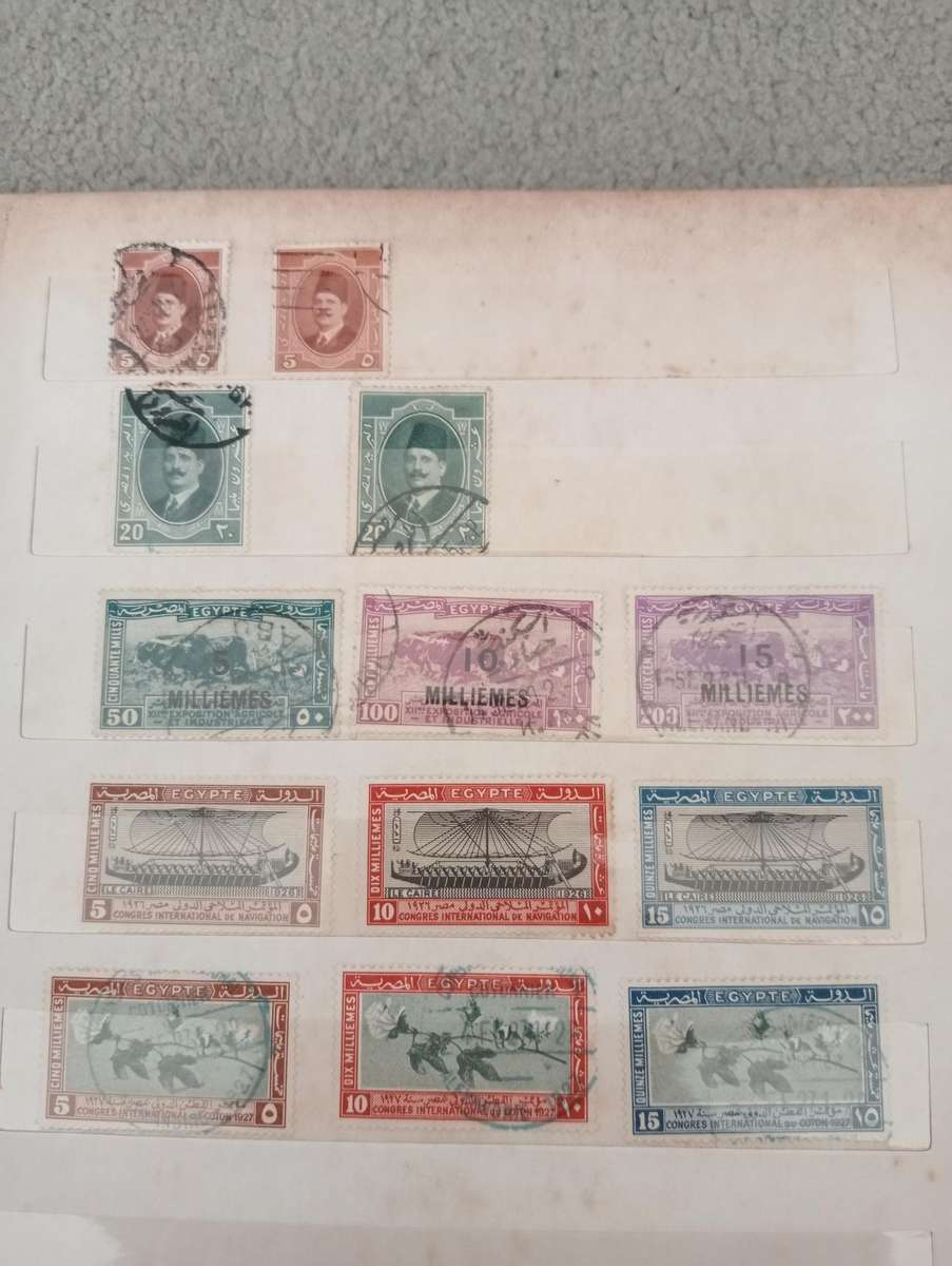 EGYPT-scarce stock book with many useful sets and singles-must see below
