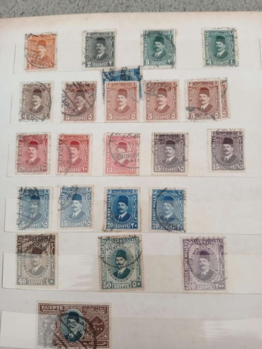 EGYPT-scarce stock book with many useful sets and singles-must see below