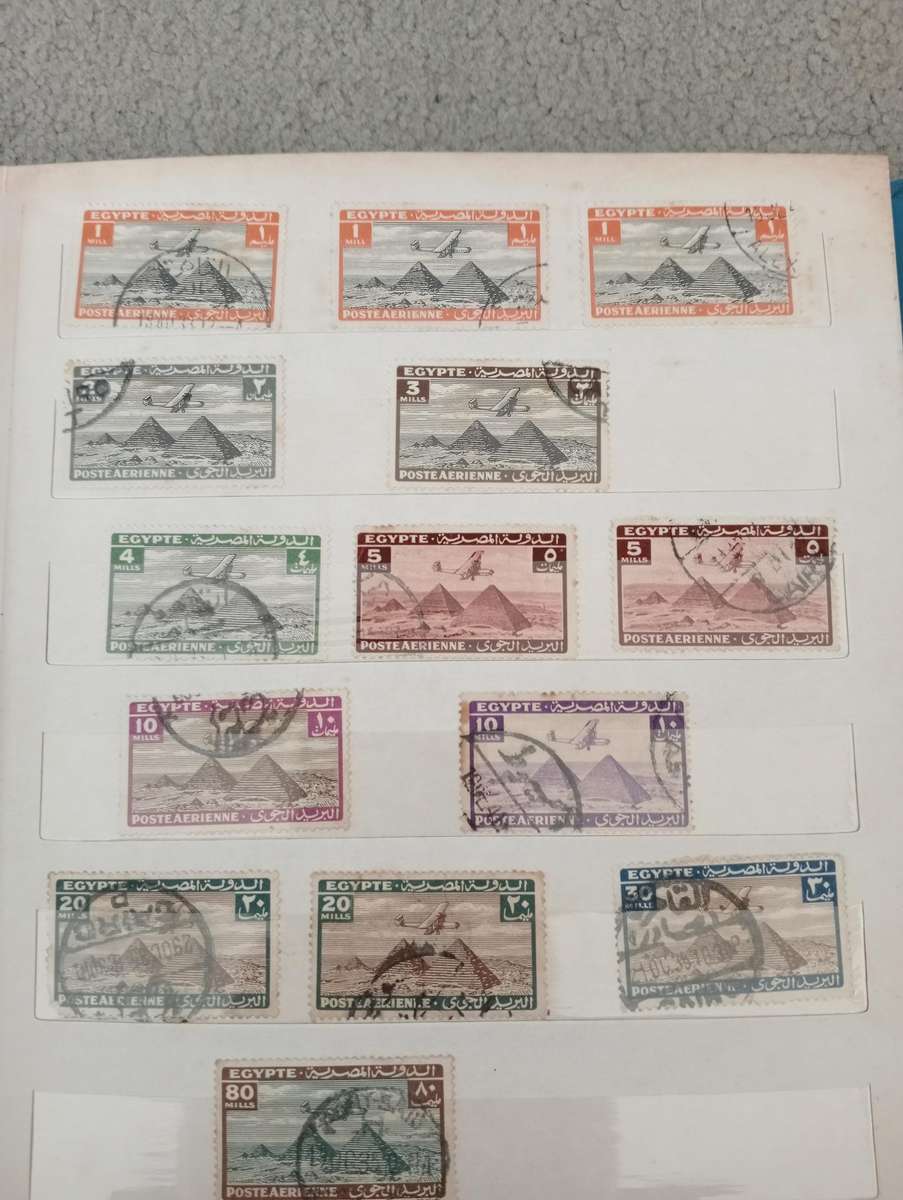 EGYPT-scarce stock book with many useful sets and singles-must see below