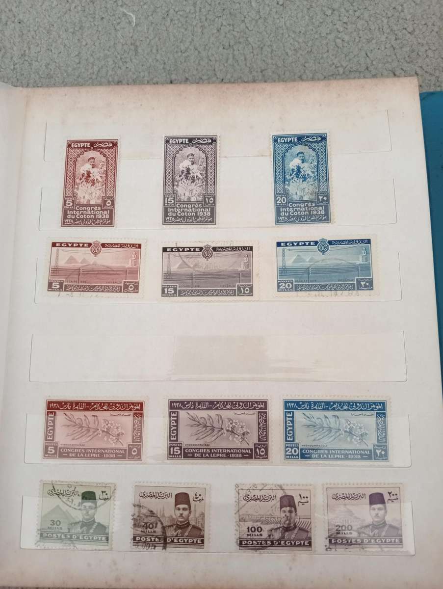 EGYPT-scarce stock book with many useful sets and singles-must see below