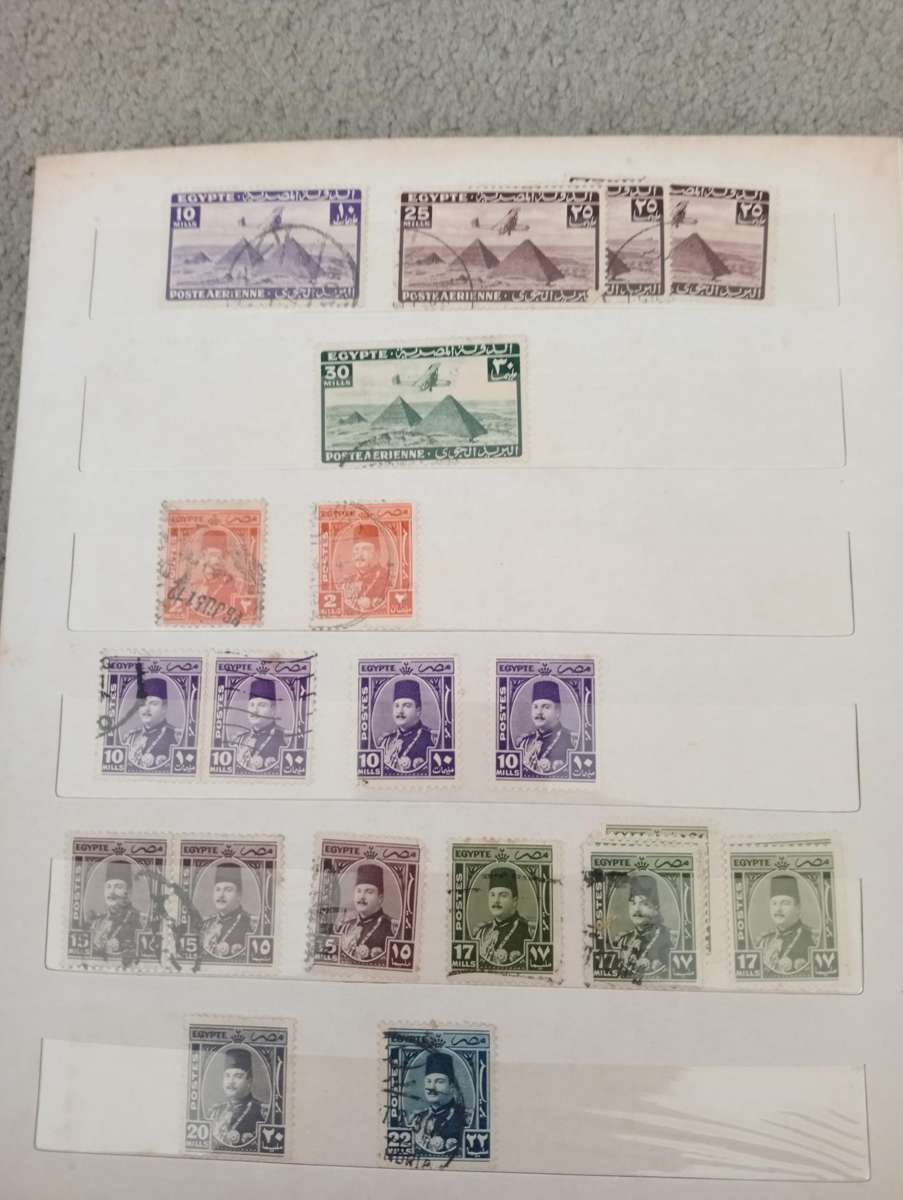 EGYPT-scarce stock book with many useful sets and singles-must see below