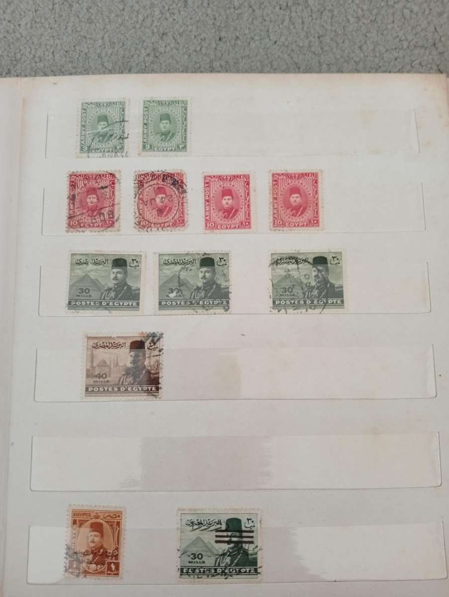 EGYPT-scarce stock book with many useful sets and singles-must see below