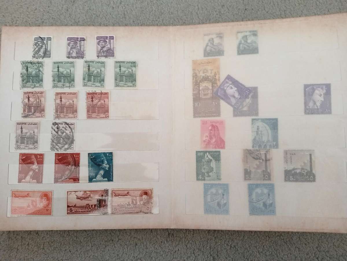 EGYPT-scarce stock book with many useful sets and singles-must see below