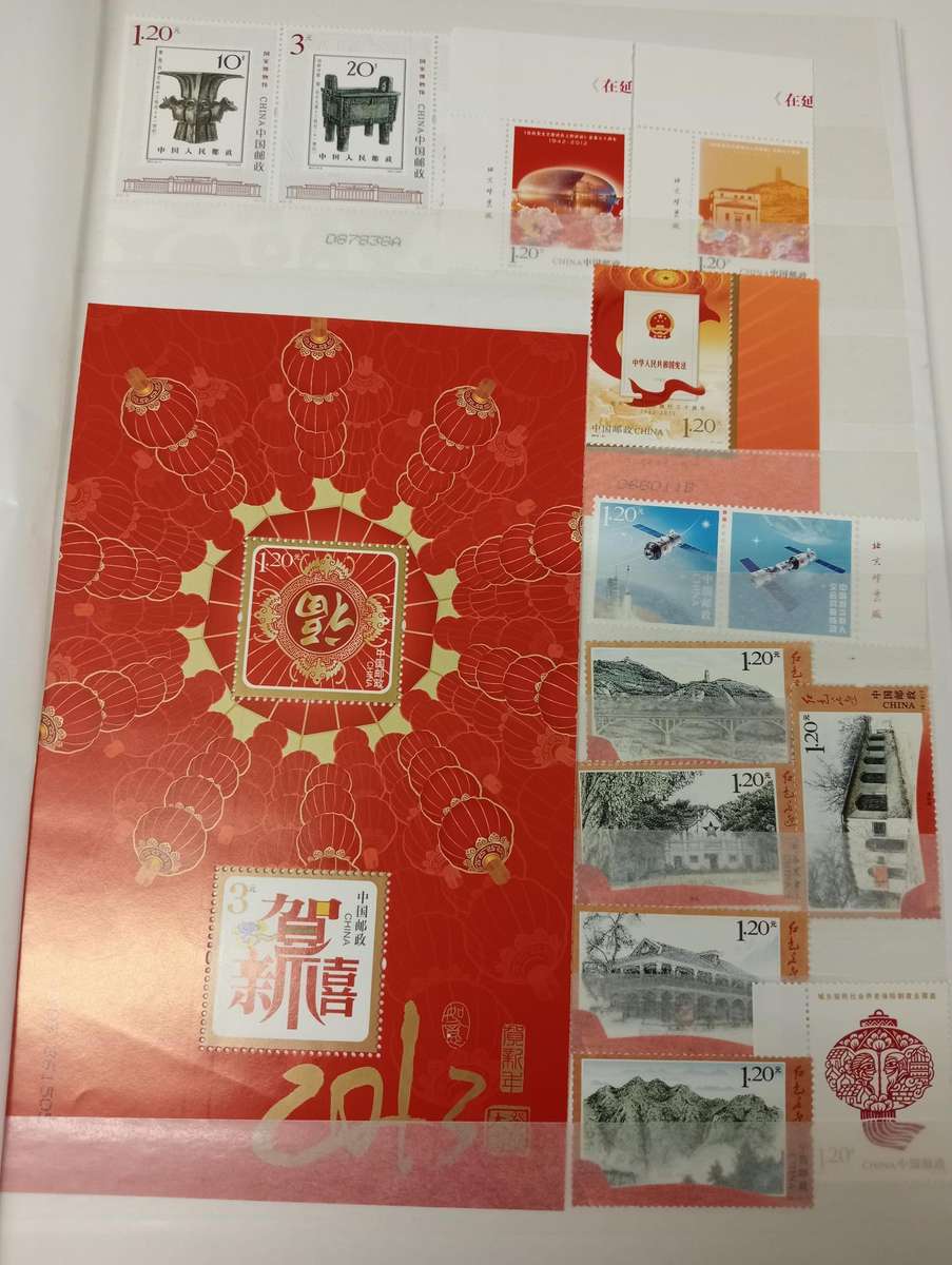 CHINA-A VERY SCARCE COLLECTION OF SUPERB UMM + mini sheets  2012/3 MANY PAGES see below R8000.00+