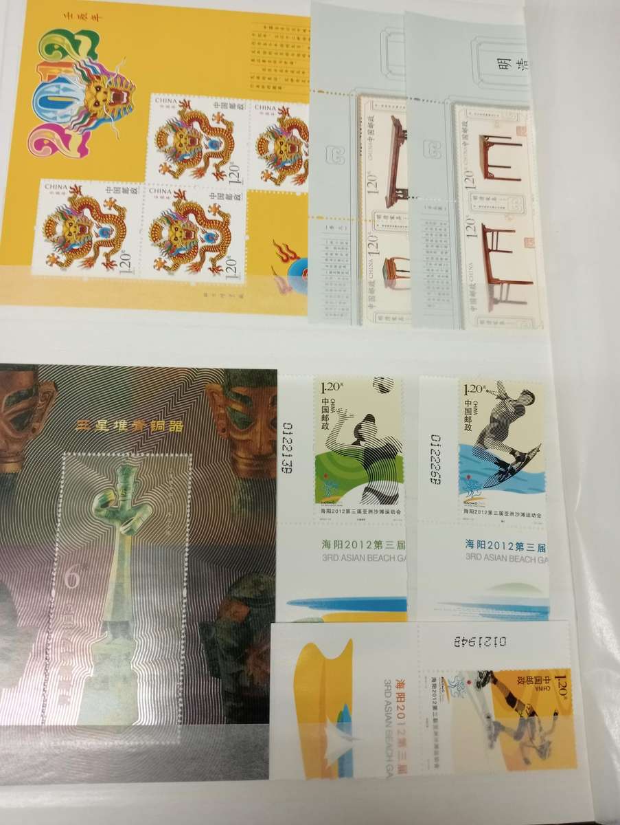 CHINA-A VERY SCARCE COLLECTION OF SUPERB UMM + mini sheets  2012/3 MANY PAGES see below R8000.00+