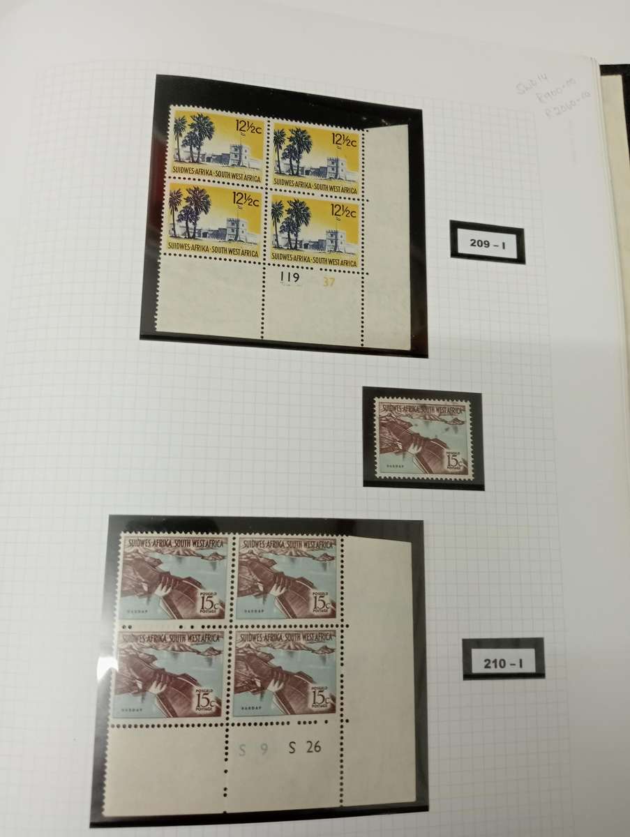 SWA-VERY SCARCE SUPERB UMM DEFINITIVE controls and sets all superb R28650.00+