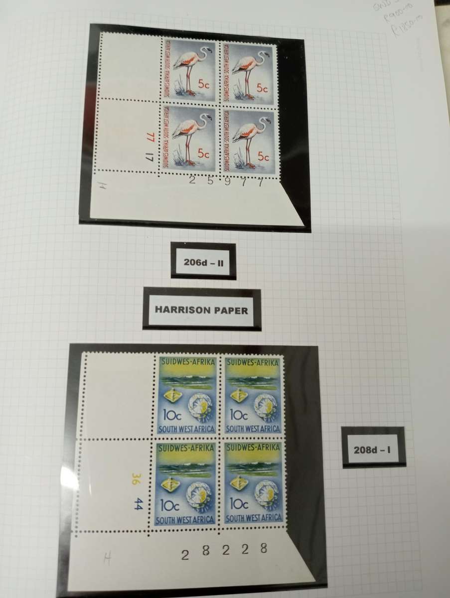 SWA-VERY SCARCE SUPERB UMM DEFINITIVE controls and sets all superb R28650.00+