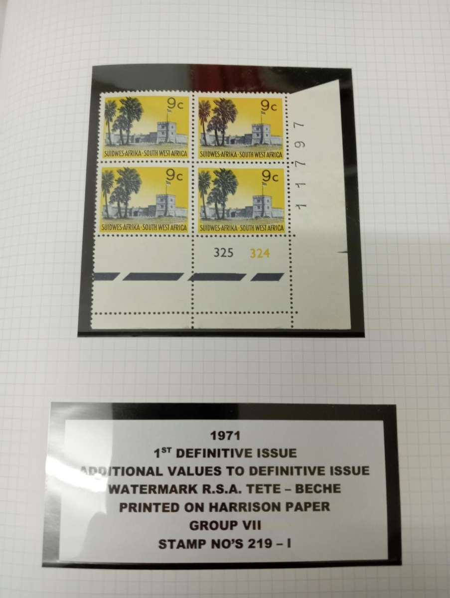 SWA-VERY SCARCE SUPERB UMM DEFINITIVE controls and sets all superb R28650.00+