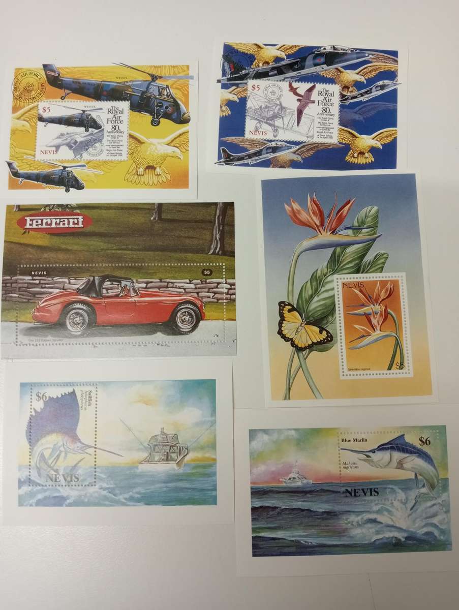 NEVIS-STUNNING MINI SHEETS-MANY birds, animals and much more + DISNEY