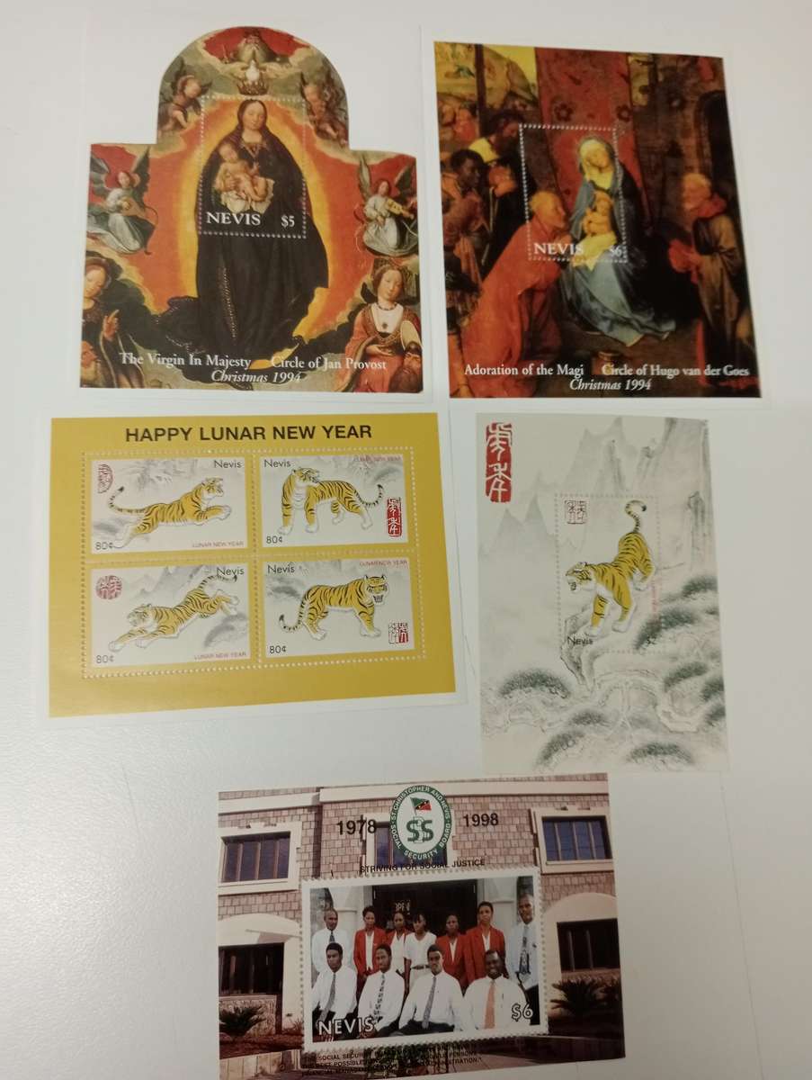 NEVIS-STUNNING MINI SHEETS-MANY birds, animals and much more + DISNEY