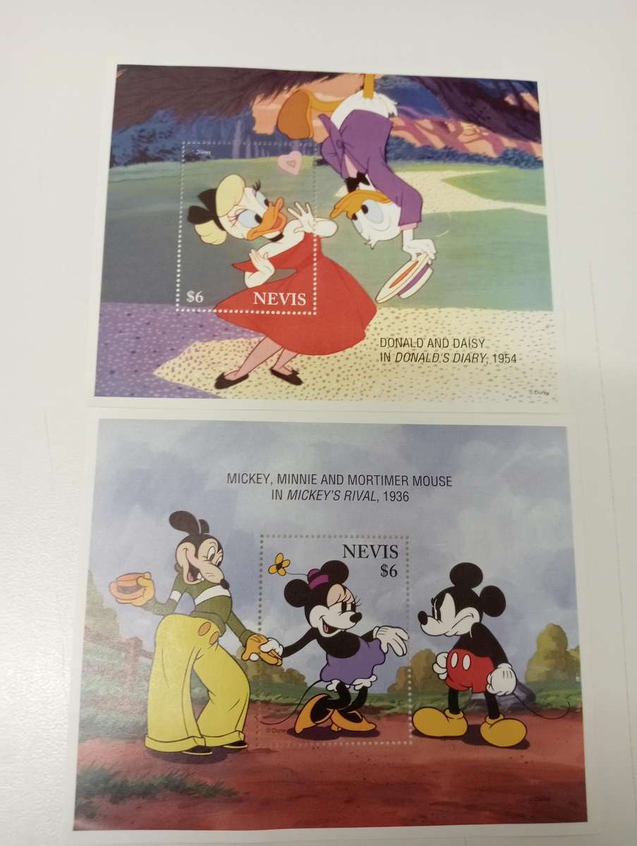 NEVIS-STUNNING MINI SHEETS-MANY birds, animals and much more + DISNEY