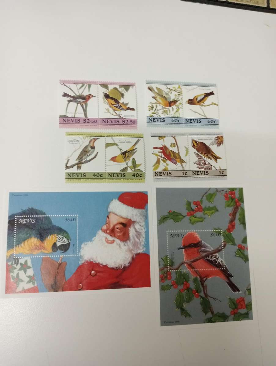 NEVIS-STUNNING MINI SHEETS-MANY birds, animals and much more + DISNEY