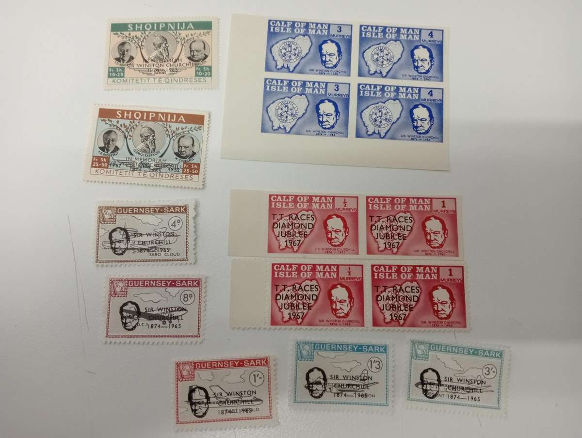 VERY SCARCE COLLECTION " Churchill and Kennedy " ALL SUPERB UMM imperf mini sheets a big lot below