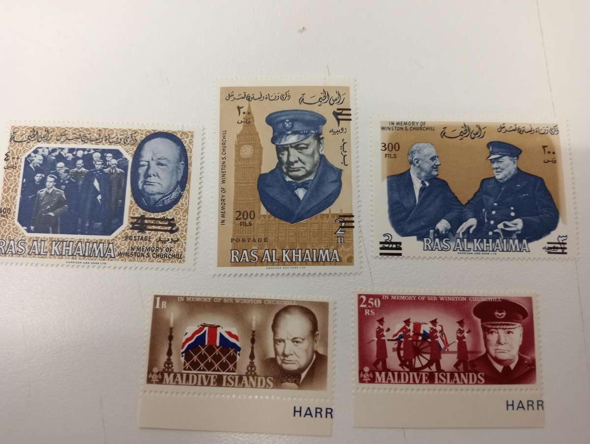 VERY SCARCE COLLECTION " Churchill and Kennedy " ALL SUPERB UMM imperf mini sheets a big lot below