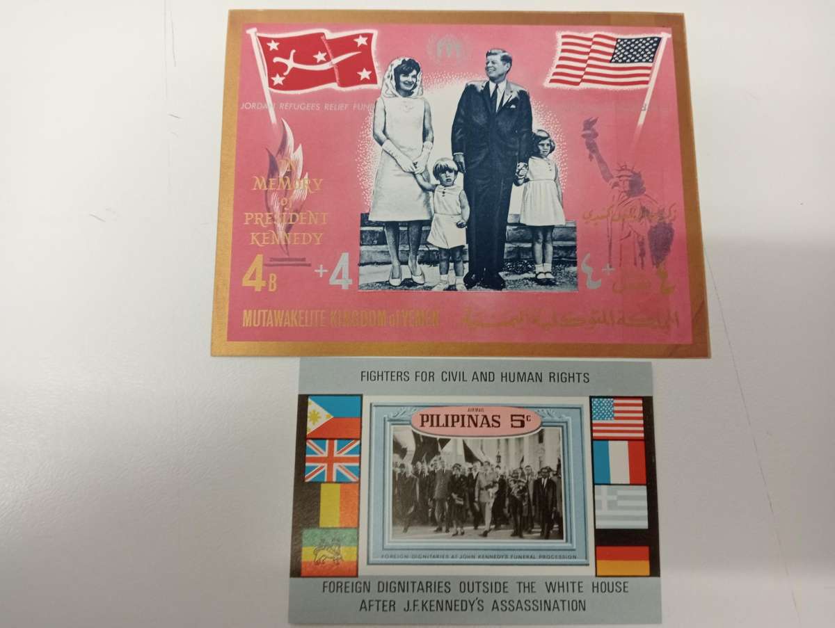 VERY SCARCE COLLECTION " Churchill and Kennedy " ALL SUPERB UMM imperf mini sheets a big lot below