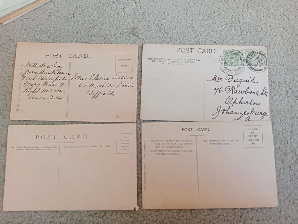12 EARLY 1900`s  POSTCARDS-Buildings, Ships,Nature and more