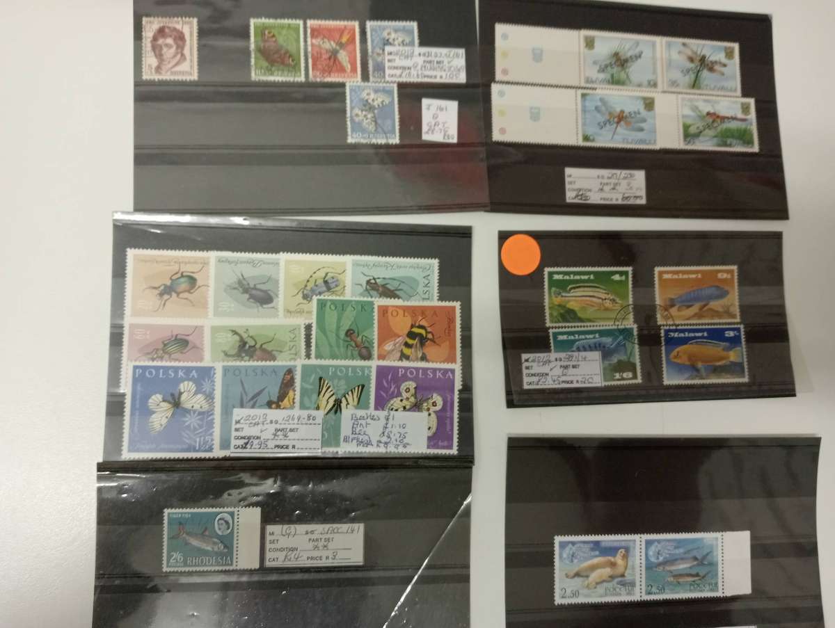 THEMATICS  MANY CARDS WITH SETS MINI SHEETS AND MUCH MORE-CARDS SOLD WITH SETS