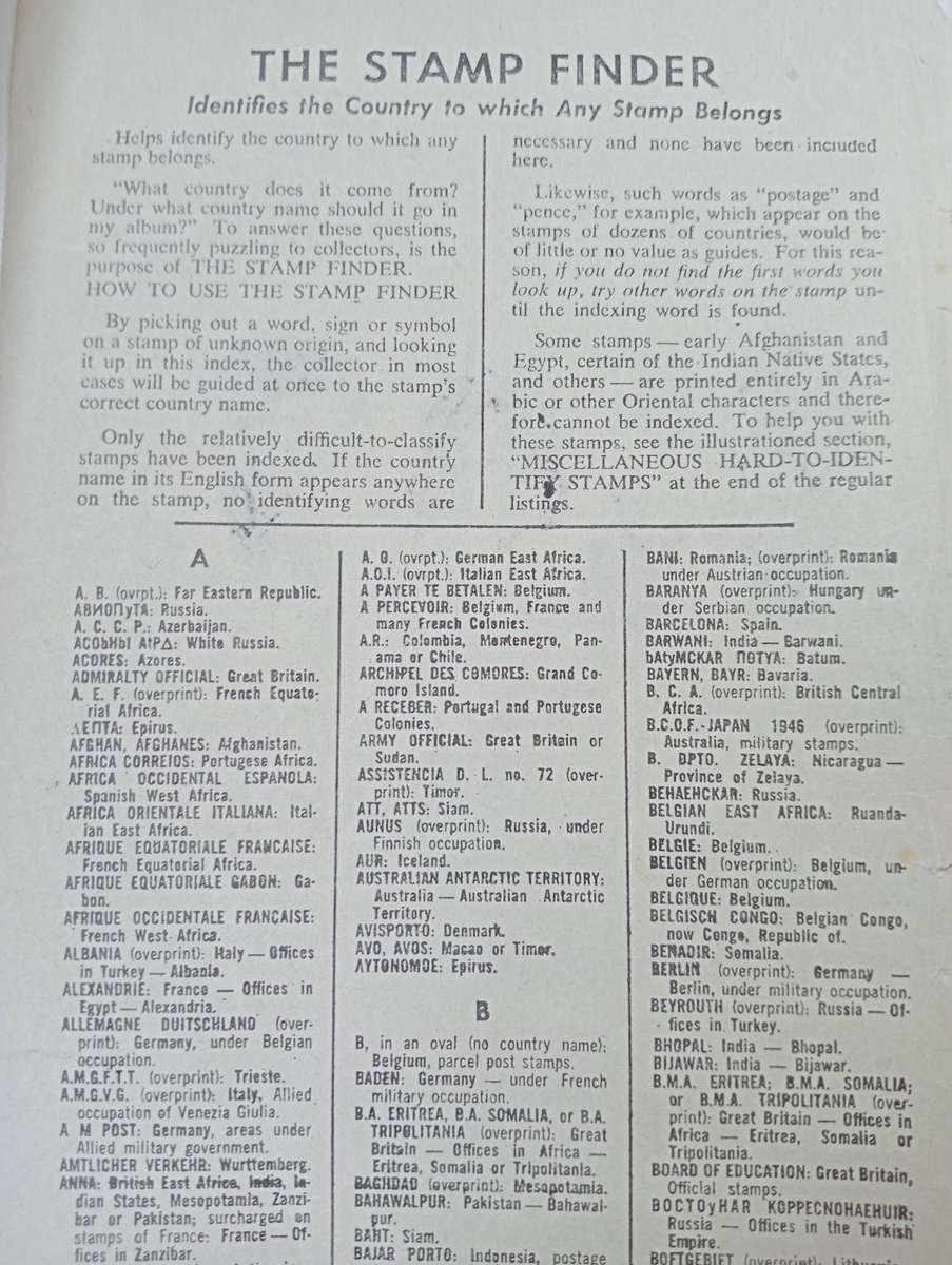 VITAL BOOKLET " HOW TO DISTINGUISH COUNTRIES IN STAMP COLLECTION-very helpful !!!