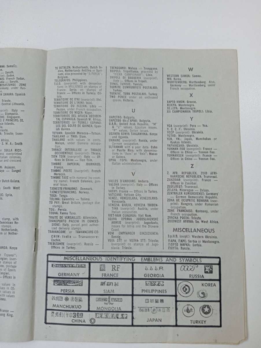 VITAL BOOKLET " HOW TO DISTINGUISH COUNTRIES IN STAMP COLLECTION-very helpful !!!