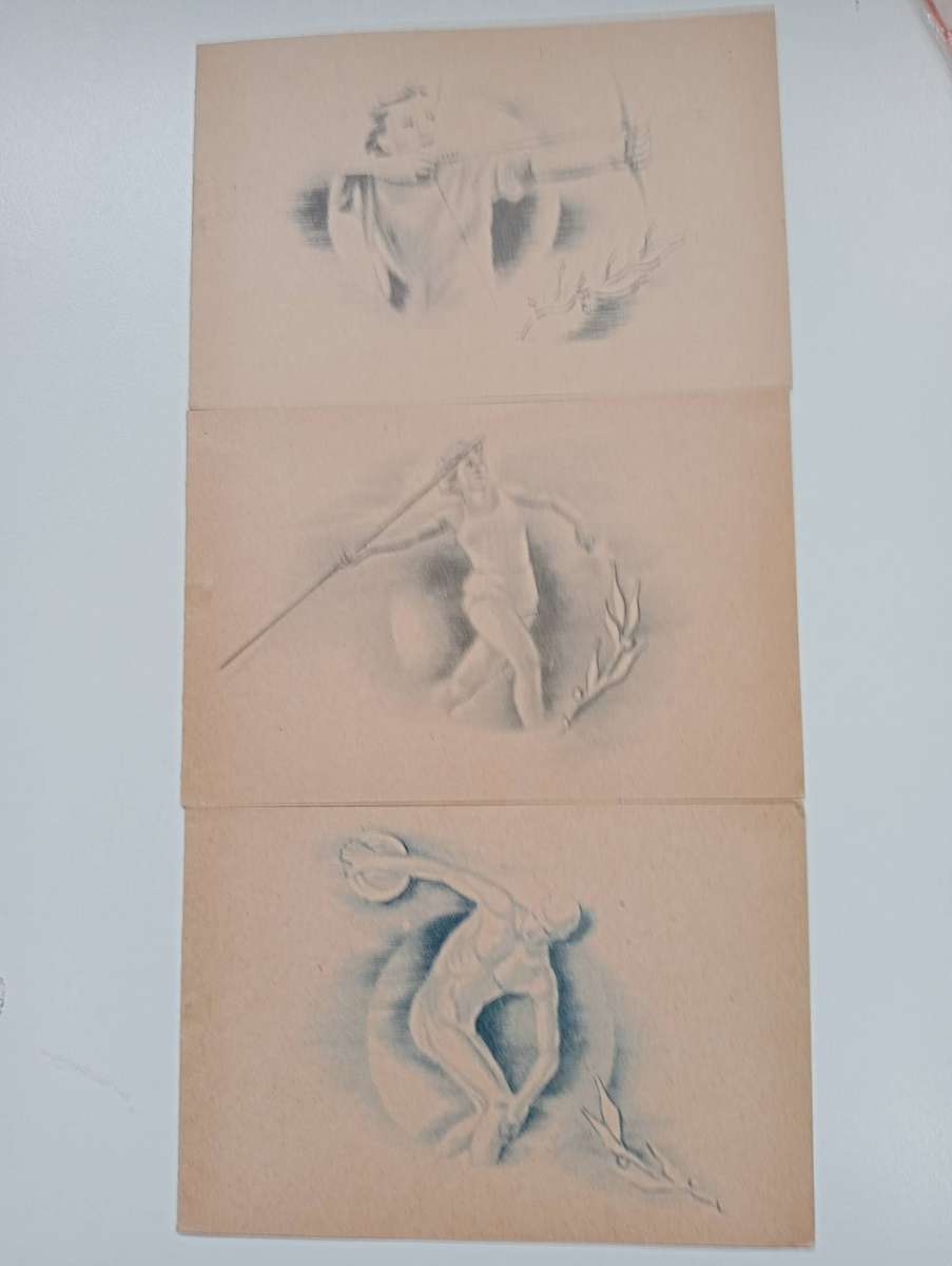 6 SCARCE 1955 POLISH ITEMS-COLOUR CHANGES