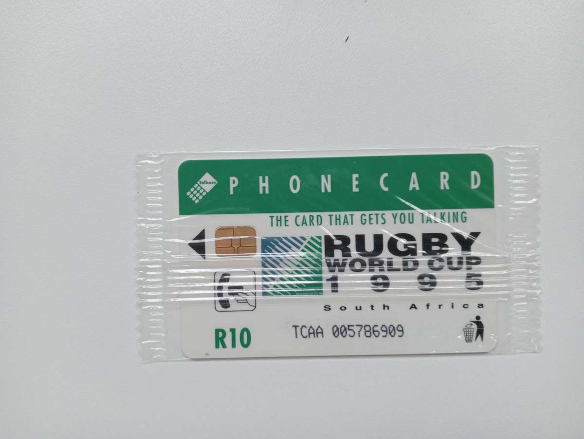 1994 WORLD CUP RUGBY phone card NEVER USED SEALED-SCARCE !!!!