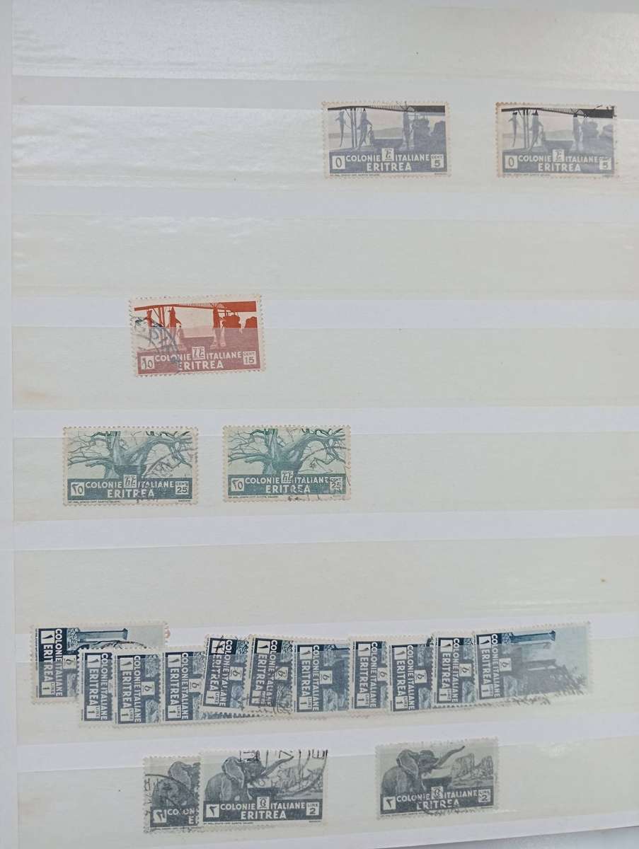 STOCK BOOK-ERITREA SCARCE LOT