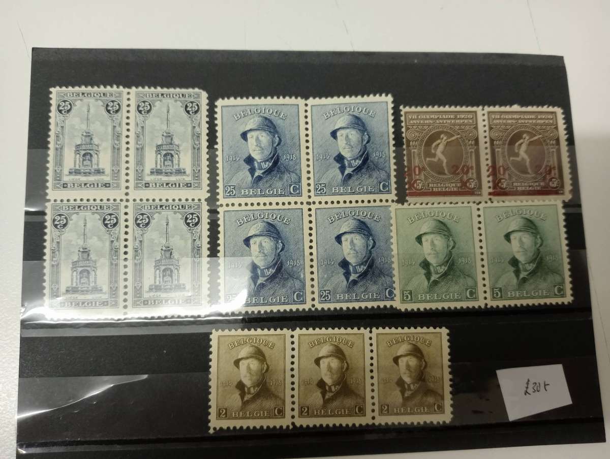 BELGIUM-  R13 000.00 VERY SCARCE COLLECTION VFM/UMM read below