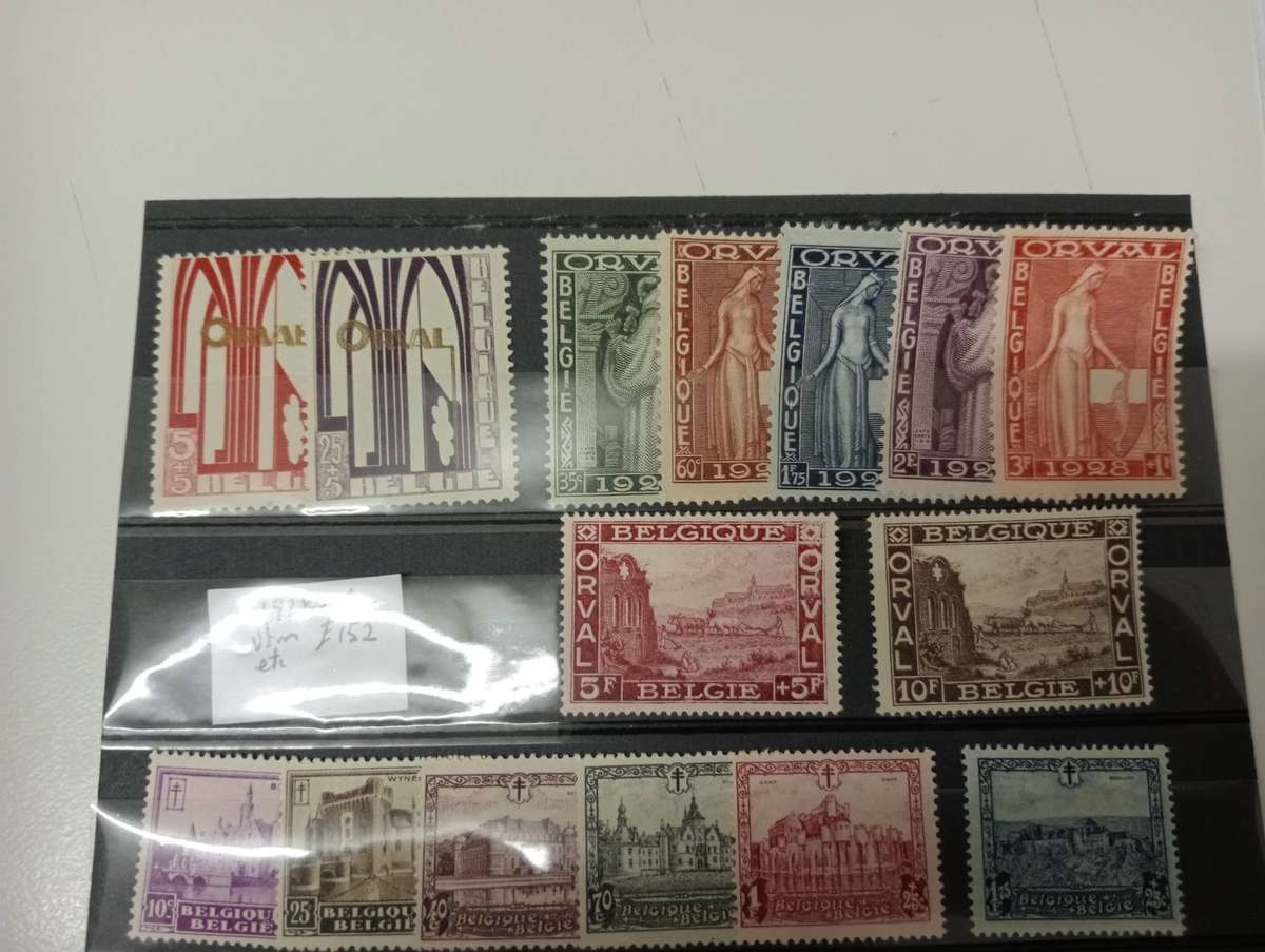 BELGIUM-  R13 000.00 VERY SCARCE COLLECTION VFM/UMM read below