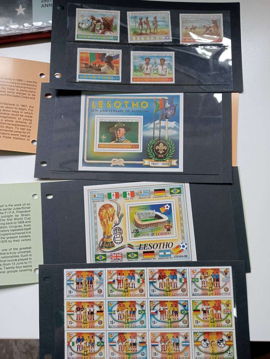 LESOTHO-NICE COLLECTION OF presentation packs complete intact.M/SHEETS included