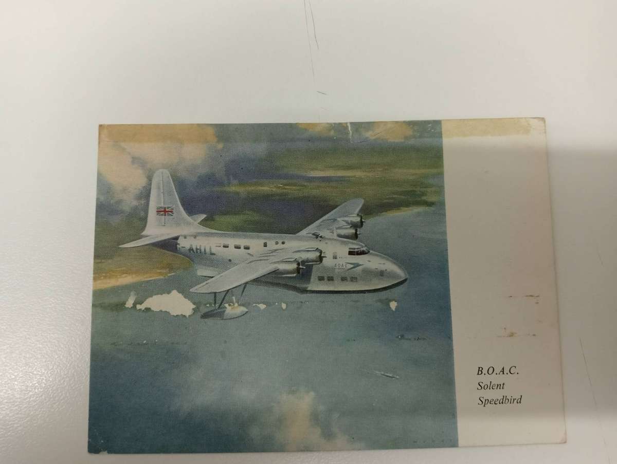 SCARCE KGVI KUT FLYING BOAT FLIGHT CARD + OTHERS