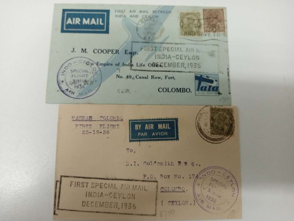 VERY SCARCE FLIGHT COVERS 1930`S INDIA etc-MUST SEE BELOW-MANY CHRISTMAS 1936 COVERS !!