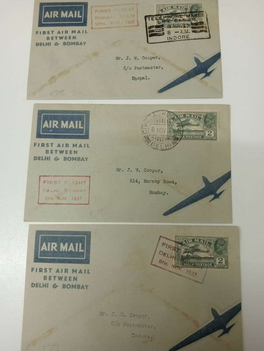 VERY SCARCE FLIGHT COVERS 1930`S INDIA etc-MUST SEE BELOW-MANY CHRISTMAS 1936 COVERS !!