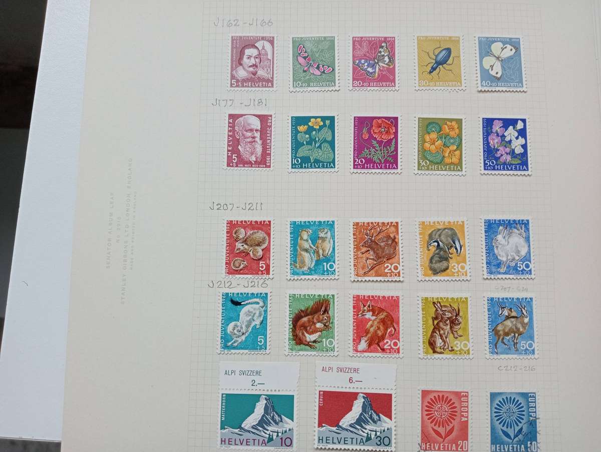 SWITZERLAND-HIGH VALUE LOT OF MINT AND USED SETS-SCROLL DOWN TO SEE THEM ALL