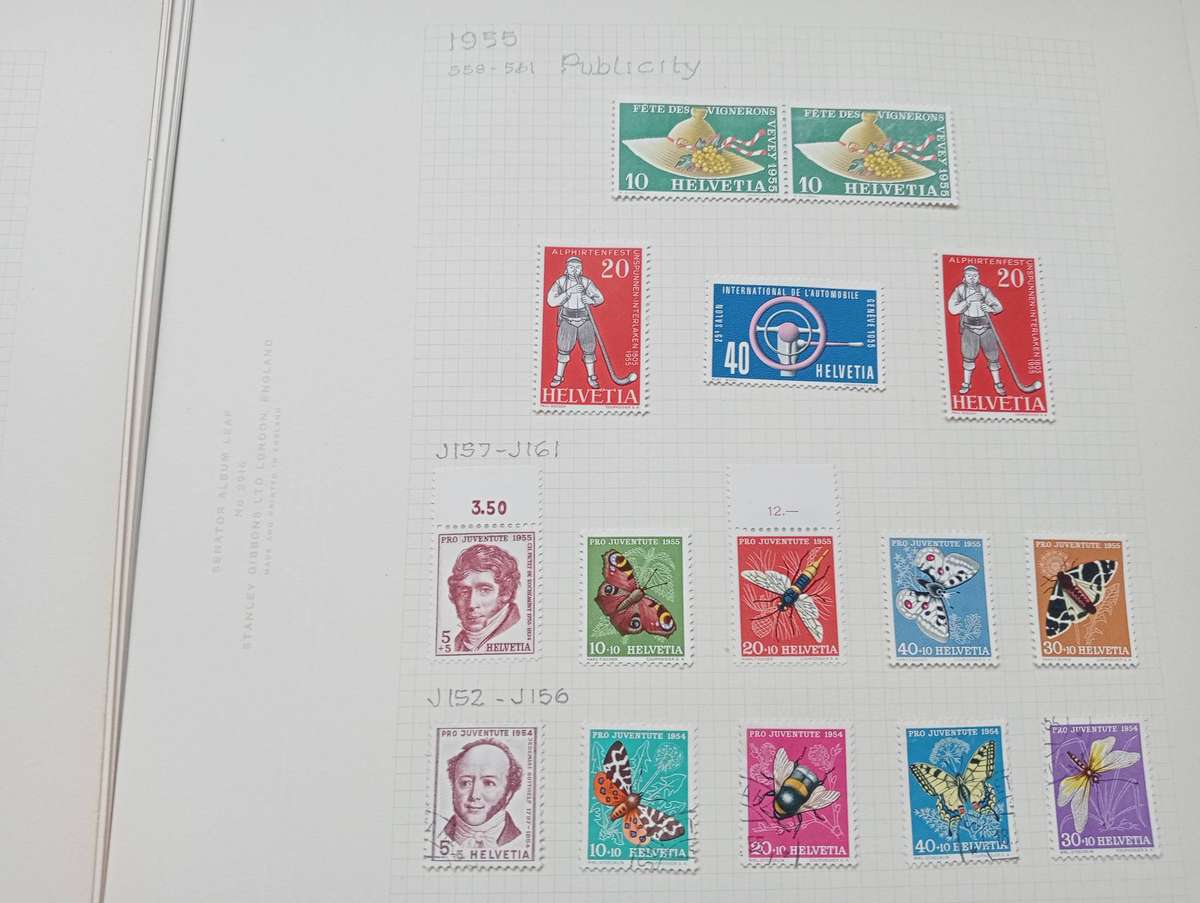 SWITZERLAND-HIGH VALUE LOT OF MINT AND USED SETS-SCROLL DOWN TO SEE THEM ALL