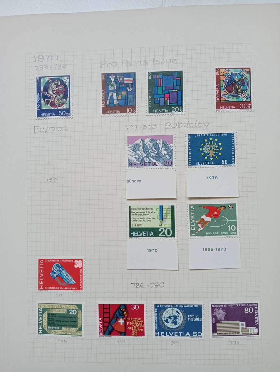 SWITZERLAND-HIGH VALUE LOT OF MINT AND USED SETS-SCROLL DOWN TO SEE THEM ALL