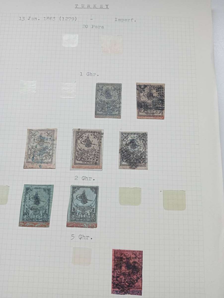 TURKEY-1863  RARE STAMPS VFU-LOOK WITH CARE