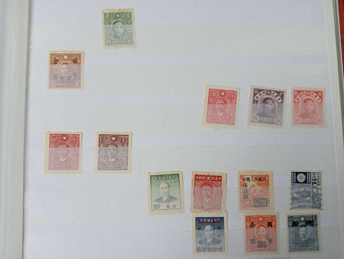 CHINA-2-SCARCE CLEAN STOCK PAGES-TOP BUYER FOR ALL THE LOTS GETS THE STOCK BOOK !!!