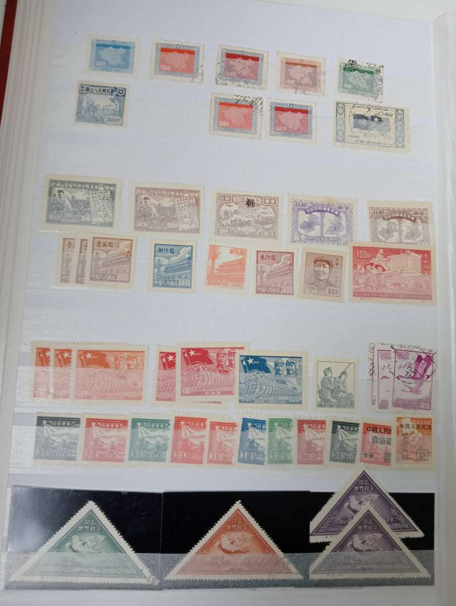 CHINA-4-SCARCE CLEAN STOCK PAGES-TOP BUYER FOR ALL THE LOTS GETS THE STOCK BOOK !!!