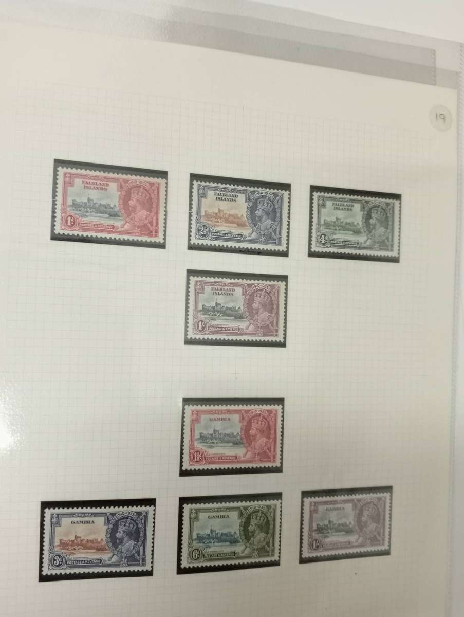 SCARCE 1935 SILVER JUBILEE LISTED FLAWS and sets