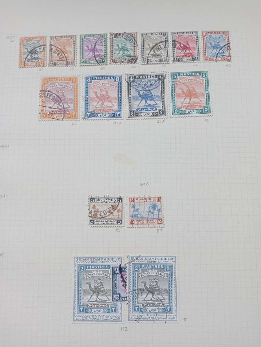 SUDAN-SCARCE COLLECTION VFU and MINT on pages