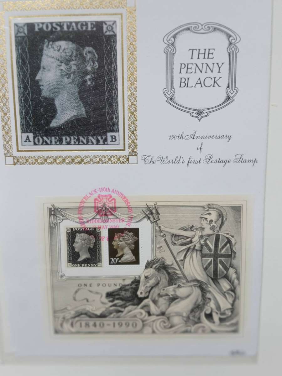 GB-SCARCE PENNY BLACK " SILK COVER " CUT TO FIT PACKET